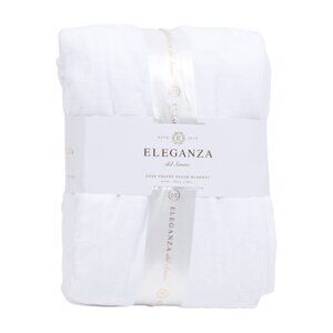 ELEGANZA White Velvet Plush Blanket